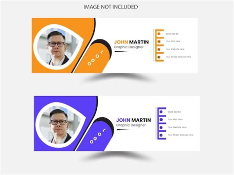 Premium Vector Corporate Professional Creative Email Signature Modern