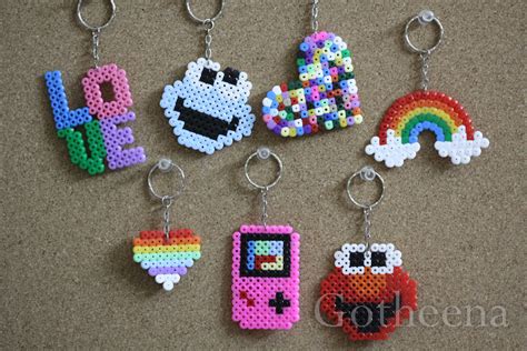 Gotheena Monsta Kraft New Perler Beads Keychains