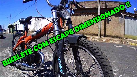 Bicicleta Motorizada Escape Dimensionado YouTube