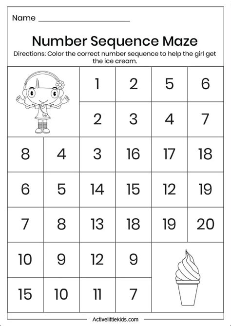 Free Summer Math Worksheets Active Little Kids