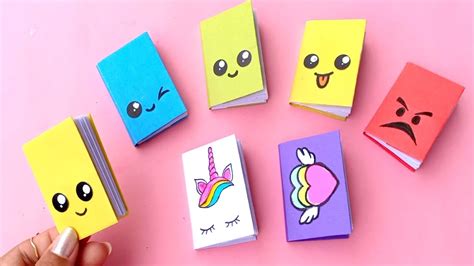 Diy Mini Notebooks One Sheet Of Paper Diy Back To School Youtube