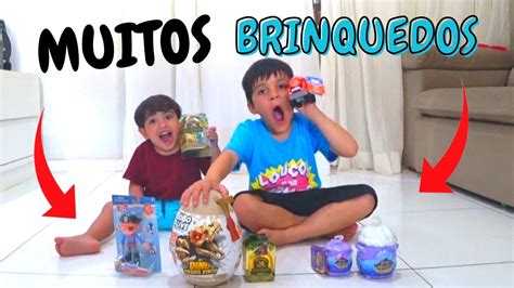 Abrimos Uma Caixa Cheia De Brinquedos Fam Lia Jo Ozinho E Toninho