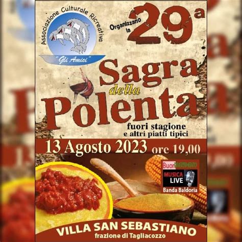 XXIX Sagra Della Polenta A Villa San San Sebastiano Frazione Di Magliano