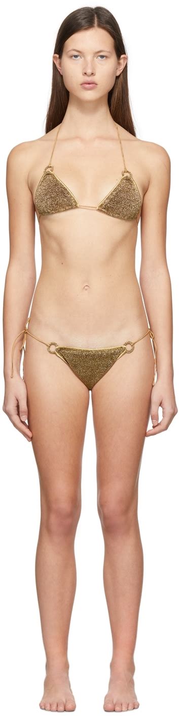 Os Ree Gold Lumi Re Microkini Ring Bikini Ssense Canada