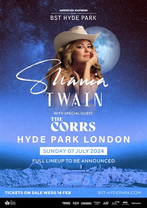 BST Hyde Park reveals next sensational headliner Shania Twain