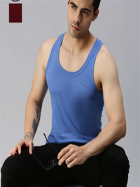 Buy Lux Cozi Men Pack Of 2 Round Neck Sleeveless Innerwear Vests