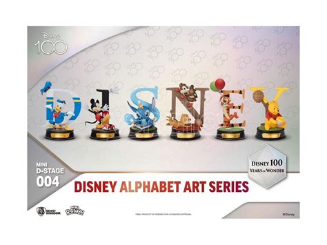 BEAST KINGDOM Disney Mini Diorama Stage Statuas 6 Pack 100 Years Of