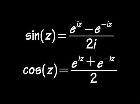 Complex Definitions Of Sine And Cosine Youtube