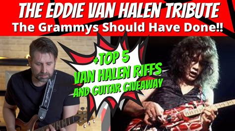 Top 5 Van Halen Riffs And Guitar Giveaway Youtube