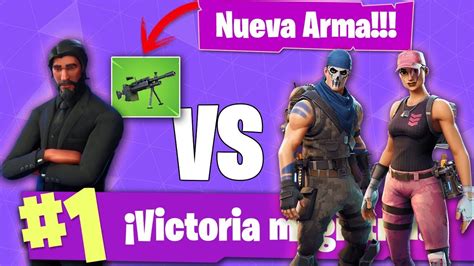 Win En Solo Vs Duo Nueva Arma De Fortnite Youtube