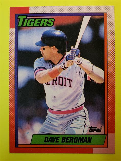 Dave Bergman Ungraded 1990 Topps Tiffany