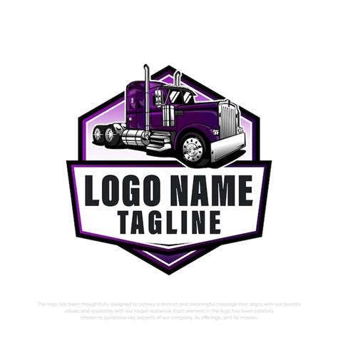 Lkw Logo Design Vektorlogo Premium Vektor