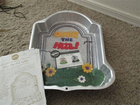 Wilton Tombstone Cake Pan Non Stick Halloween Over The Hill Birthday