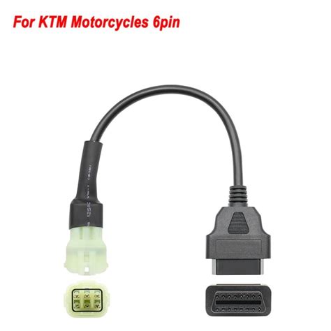 Obd2 16 Pin To 3 Pin 6 Pin Cable For Ktm Adapter For Motorcyc