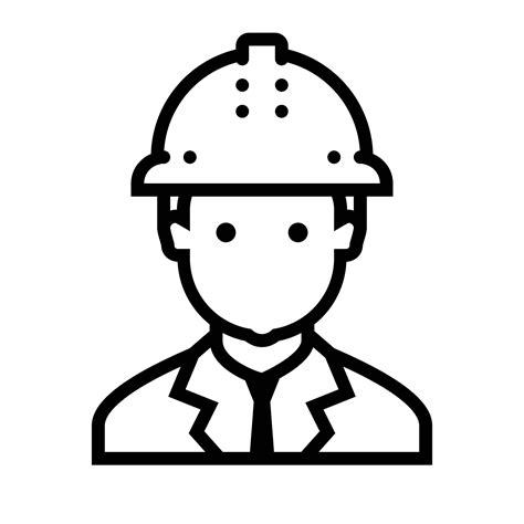 Engineer clipart black and white, Engineer black and white Transparent ...