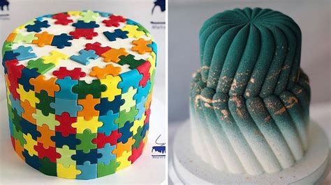 Oddly Satisfying Rainbow Cake Decorating Compilation Top Yummy