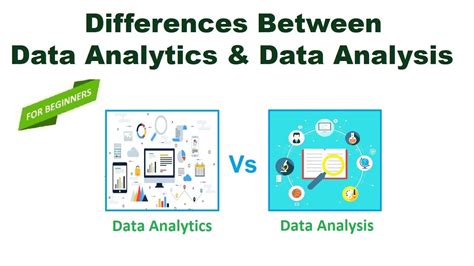 Differences Between Data Analytics And Data Analysis Youtube