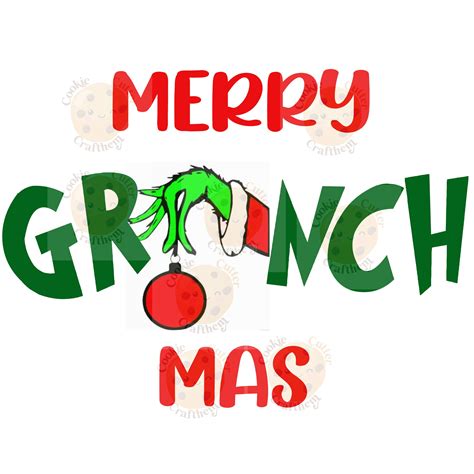 Merry Grinchmas Svg Etsy