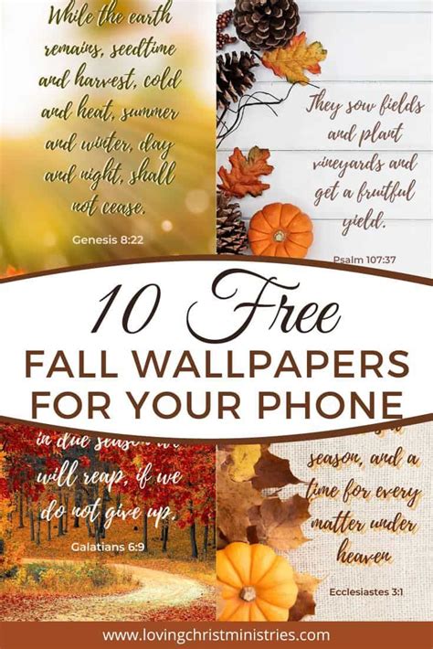 Free Fall Scripture Wallpapers: Divine Inspiration for Your Phone