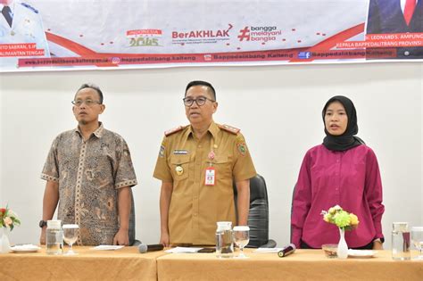 Kepala Bappedalitbang Prov Kalteng Buka Fgd Penyusunan Program Dan