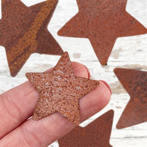 Rusty Tin Stars Assortment Rusty Tin Cutouts Rusty Tin Primitives