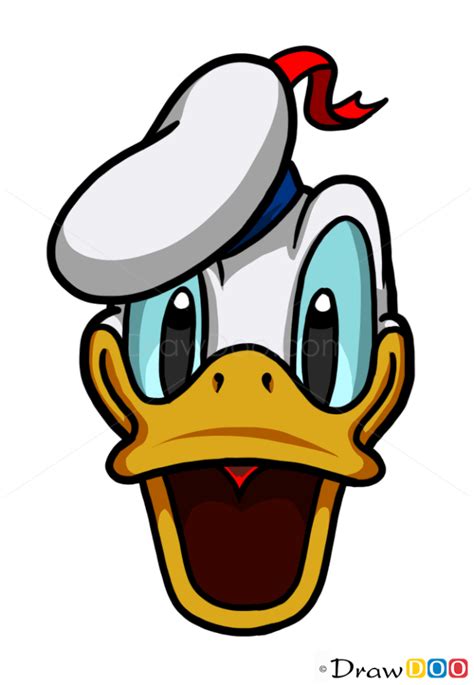 How to Draw Donald Duck Face, Cartoon Characters