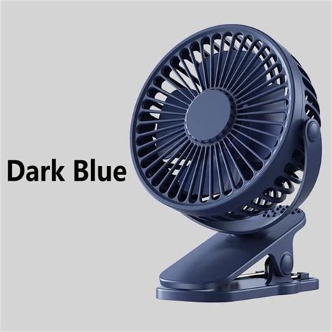 Bleu Fonc Ventilateur Clip Portable Aste Mini Ventilateur De