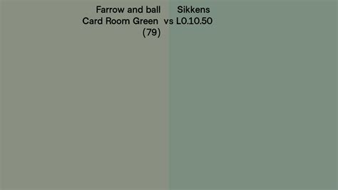 Farrow And Ball Card Room Green 79 Vs Sikkens L0 10 50 Side By Side