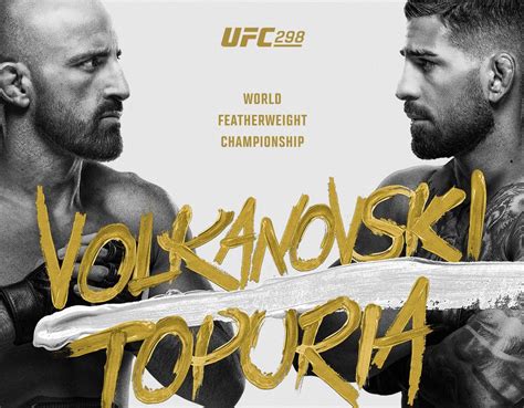 Ufc Volkanovski Topuria Karta Walk Szczeg Y Transmisji