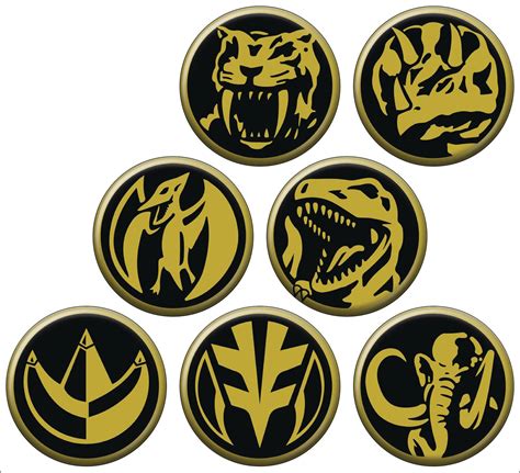 SEP208627 POWER RANGERS COINS 144PC BUTTON ASST DIS Previews World