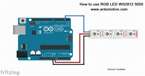 RGB LED WS2812 5050 Ardumotive Arduino Greek Playground