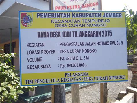 Detail Contoh Papan Proyek Dana Desa Koleksi Nomer