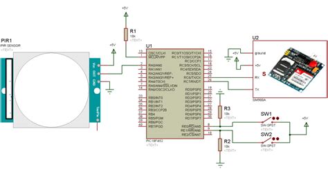 Home Security System Using Pir Sensor And Gsm Module