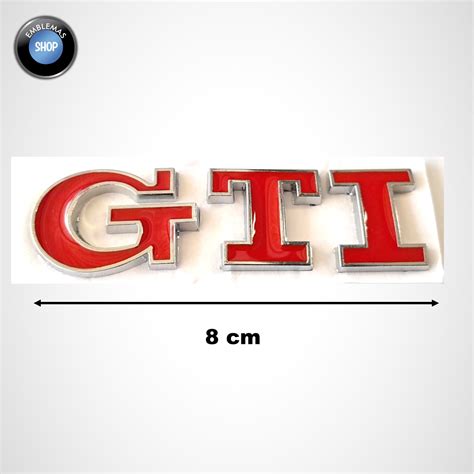 Emblema Gti Pegable Rojo Novedoso