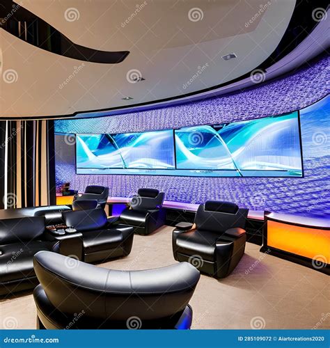 13 Futuristic Entertainment Hub A High Tech Entertainment Room With