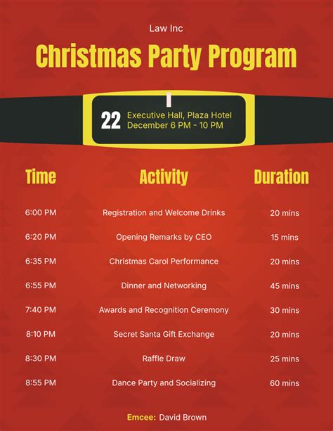 Free Christmas Program Template Edit Online And Download