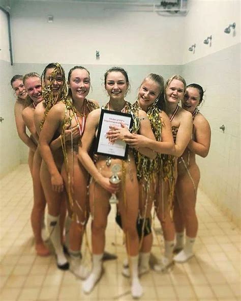 Danish Handball Team Celebrating Naked In The Shower Nudes Ohlympics