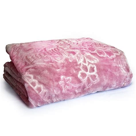 Multicolor Acrylic Flora Embossed Double Bed Mink Blanket Modern At Rs 820 Piece In Jaipur