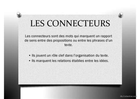 Connecteurs Fran Ais Fle Powerpoints