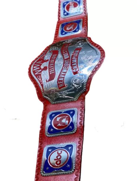 New Nwa Television Heavyweight Wrestling Championship Belt Replica Red