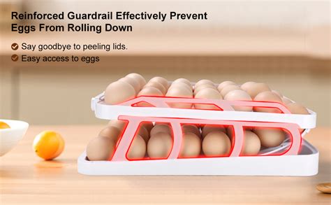 Amazon Creative C 42 Eggs Egg Holder For Fridge 3 Rows Auto