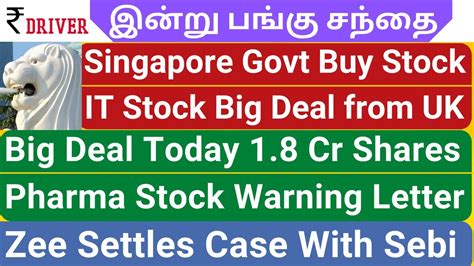 ZEE News Today Share Market News Tamil Pangu Sandhai TCS Mazagon Dock