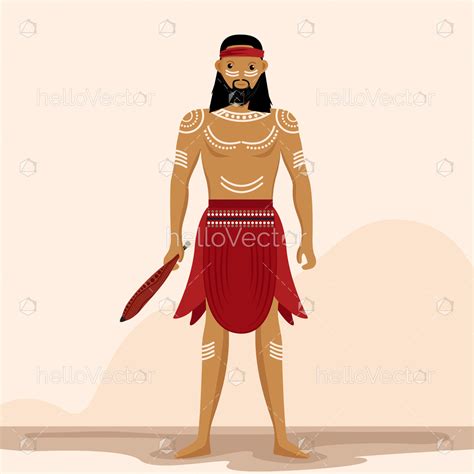 Indigenous People Vector Illustration Download Graphics And Vectors