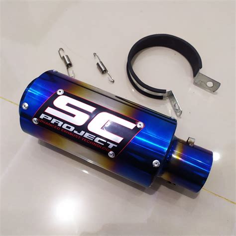 Silincer Knalpot Racing Sc Project Biru Lazada Indonesia