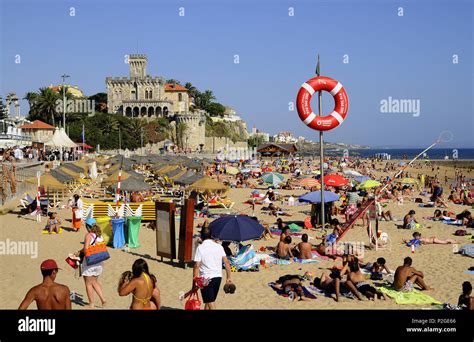 Estoril beach near Lisbon, Portugal Stock Photo - Alamy