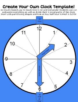 Create Your Own Clock Printable Template By Kailyn Scobie TPT