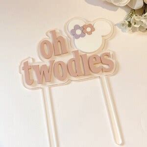 Oh Twodles Cake Topper Minnie Mouse Cake Topper Oh Toodles Birthday