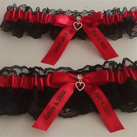 Black Wedding Garter Etsy