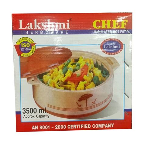 Plastic Ml Lakshmi Insulated Hot Pot For Home Model Name Number Chef At Piece In