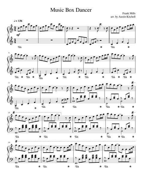 Music Box Dancer Sheet Music For Piano Download Free In Pdf Or Midi